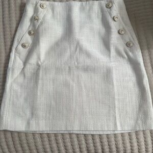 Brand new Ann Taylor Loft white skirt